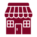 Storefront icon with awning